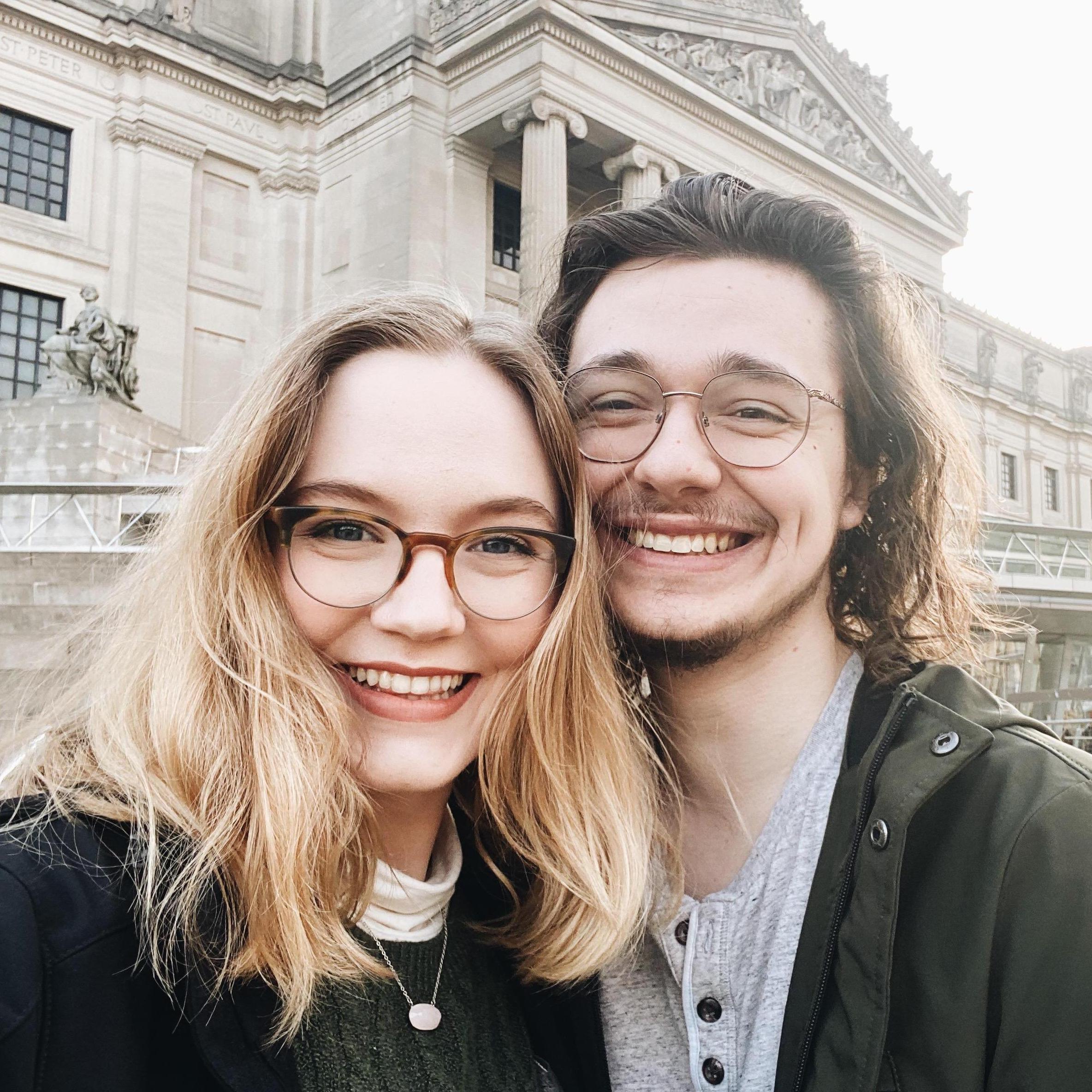 The couple in New York shortly before the pandemic