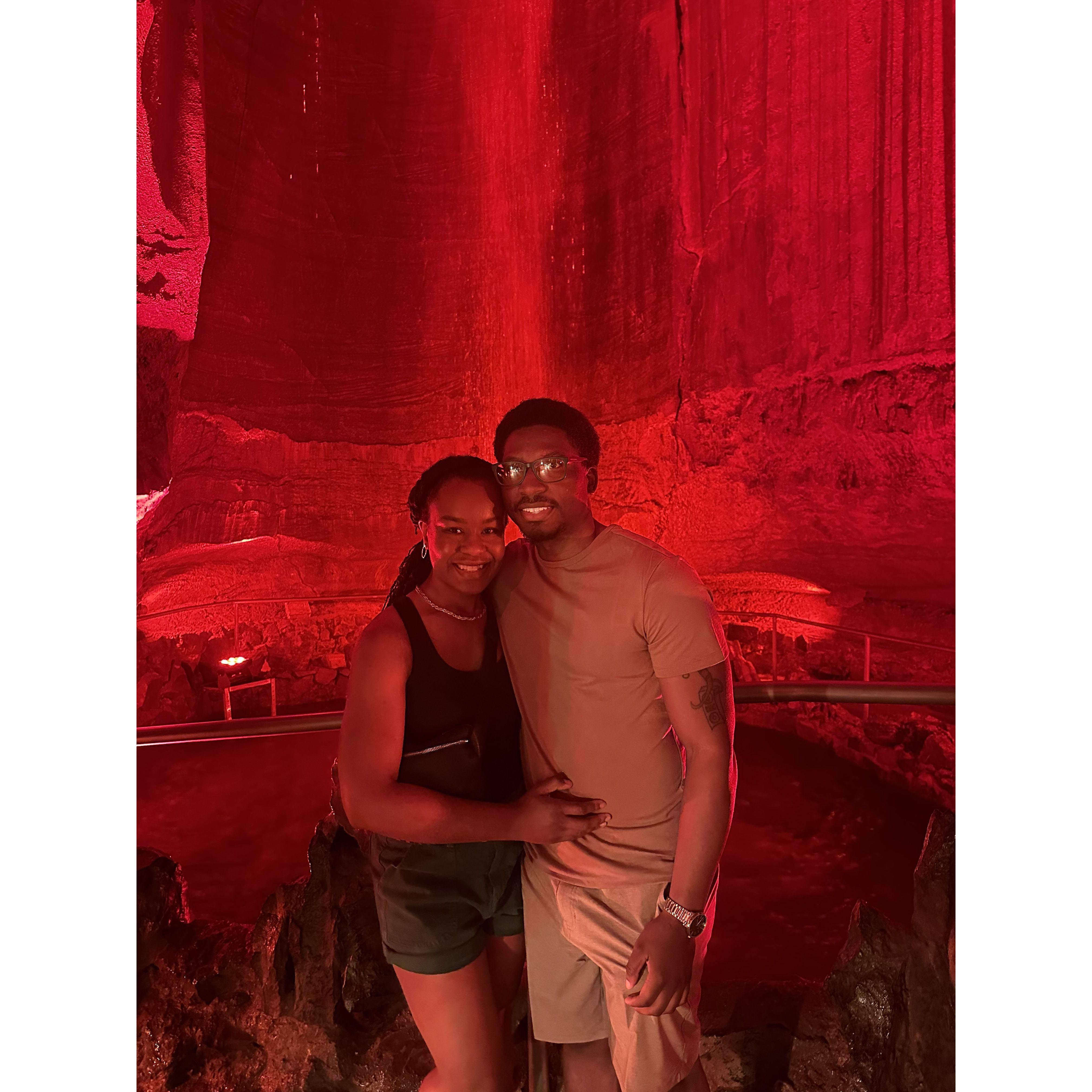 Our visit to Ruby Falls was our first trip together