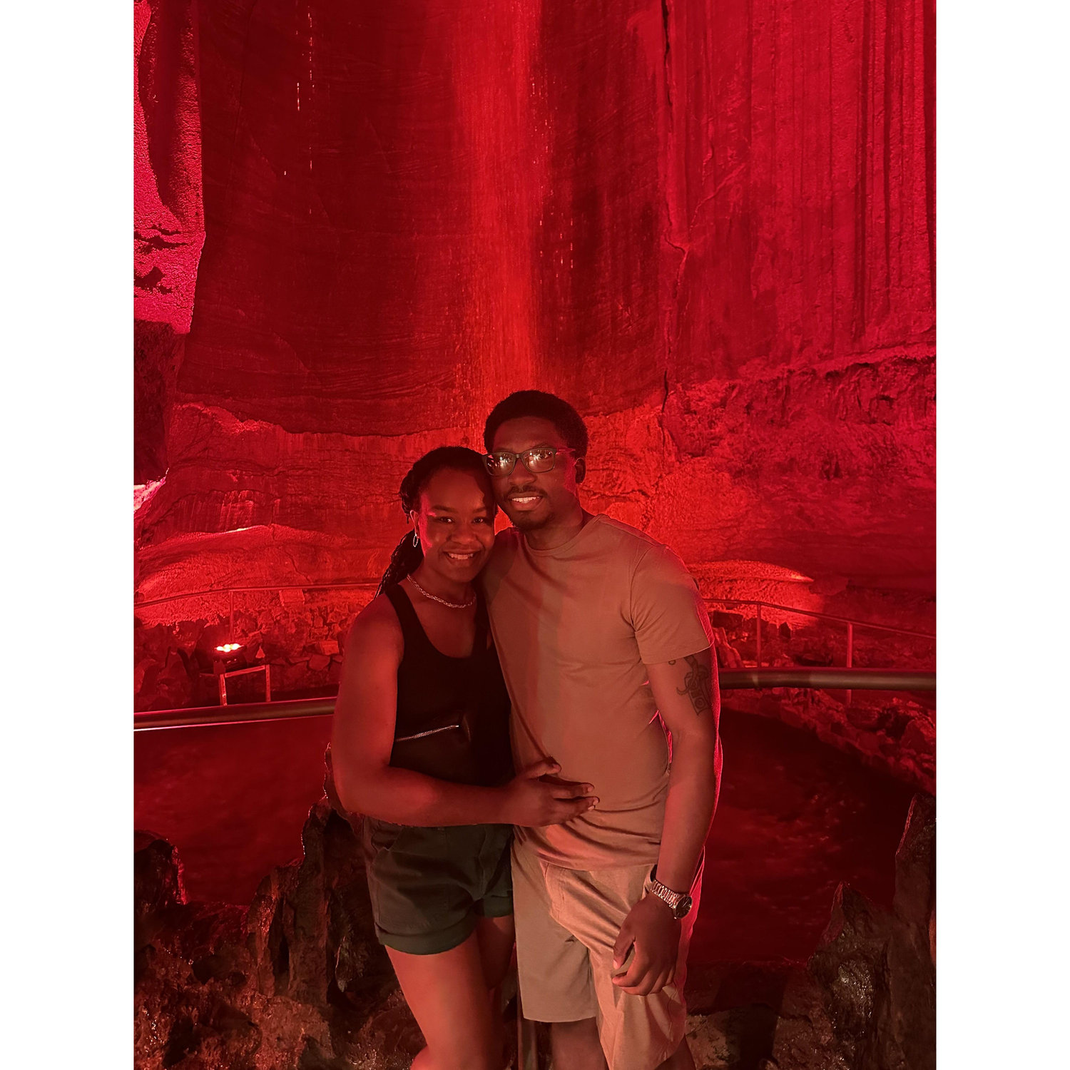 Our visit to Ruby Falls was our first trip together