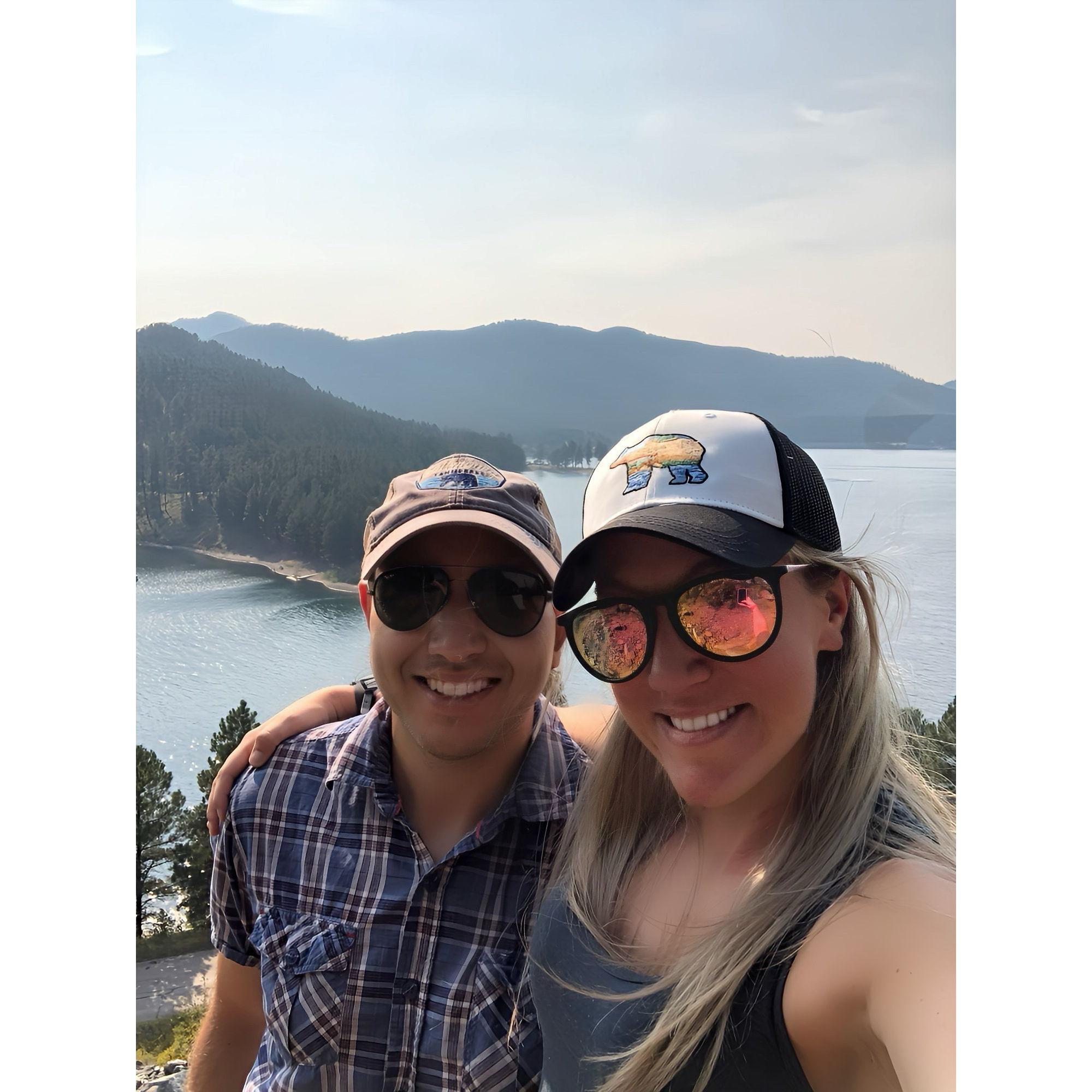 We pulled off to see the scenery.