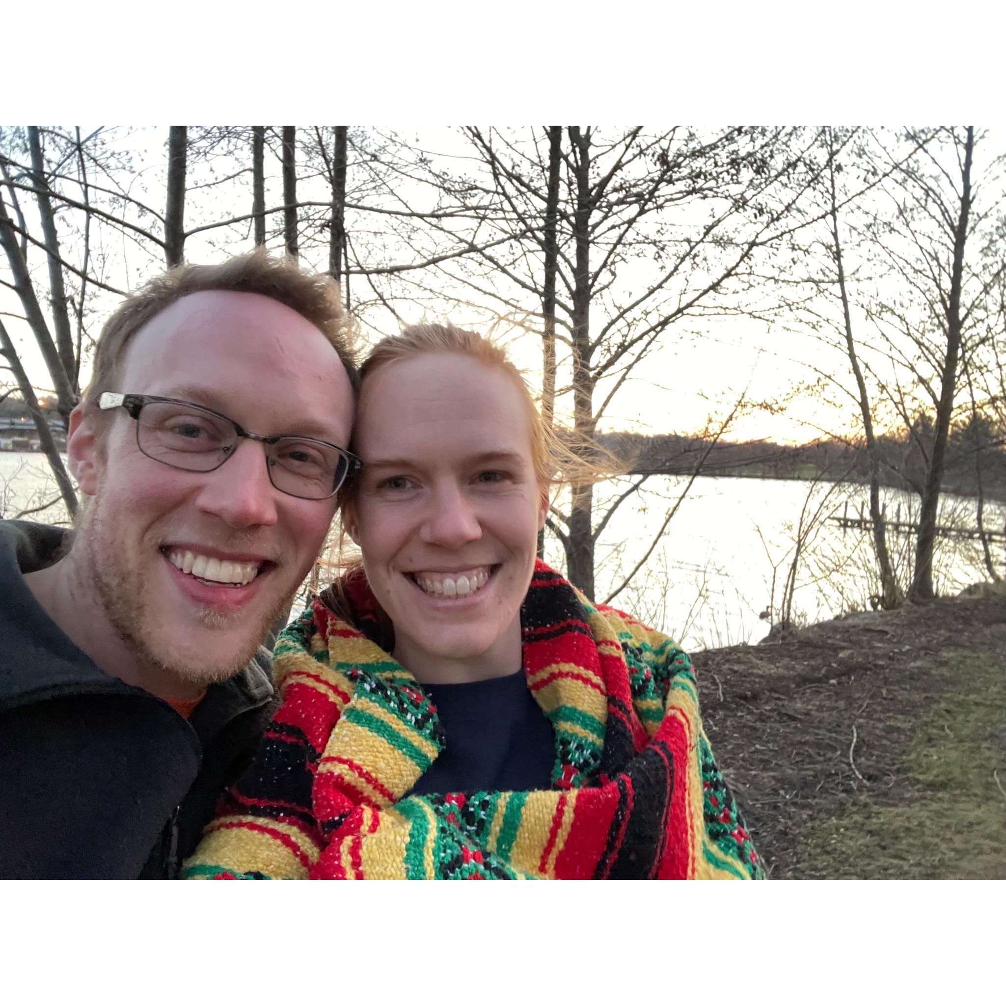 Weekly Date Night! This one was hole in the wall Chinese takeout and walk and talk at Gallup park on a sunny spring day! :)