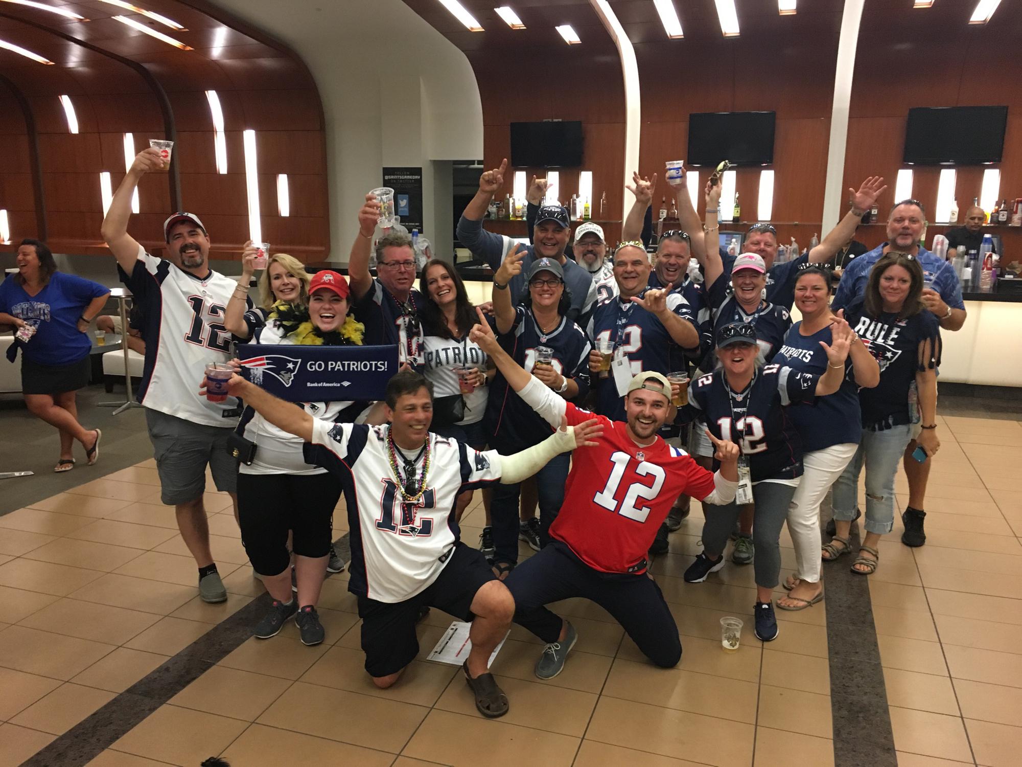 Patriots fans take over New Orleans - with a win of course!