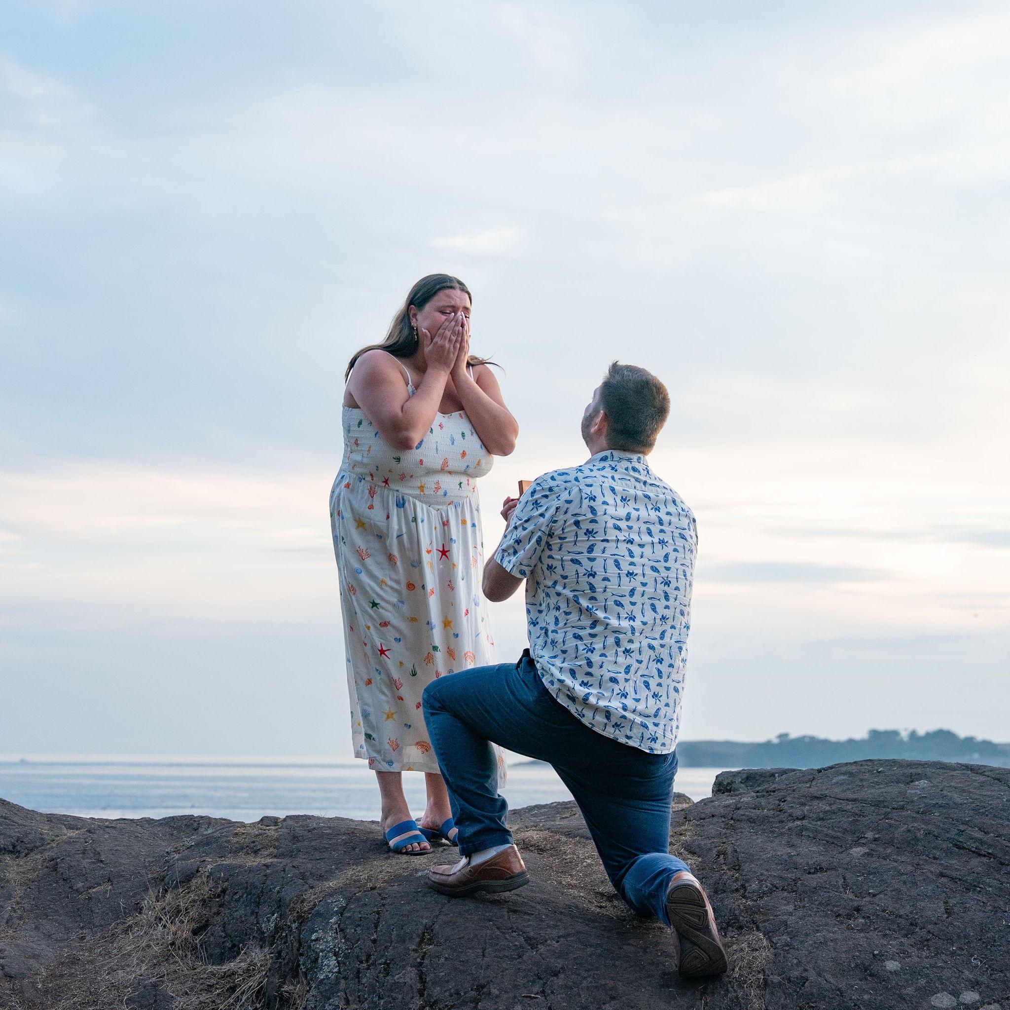 The moment Shawn proposed to Siena on Lopez Island - September 2025