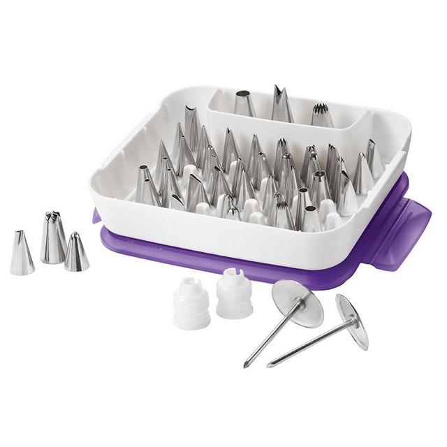Master Cake Decorating Tips Set, 55-Piece Cake Decorating Supply Set