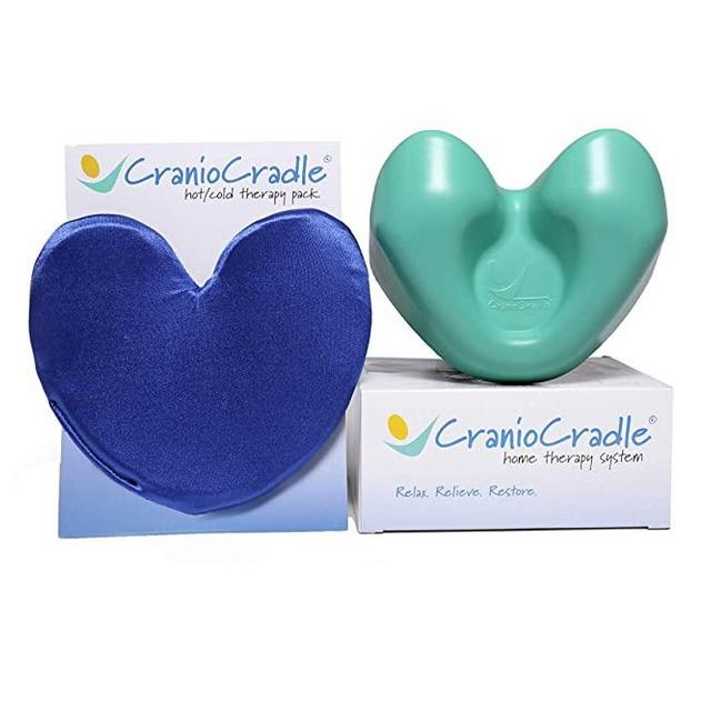 CranioCradle Home Therapy System Hot/ Cold Therapy Pack - Quality Neck, Back, Shoulder - Soft Tissue Massage, Trigger Point Relief, Myofascial Release & Physical Therapy