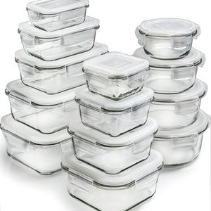 [26-Piece] Glass Storage Containers with Lids - Glass Food Storage Containers Airtight - Glass Containers With Lids - Glass Meal Prep Containers Glass Food Containers - Glass Lunch Containers