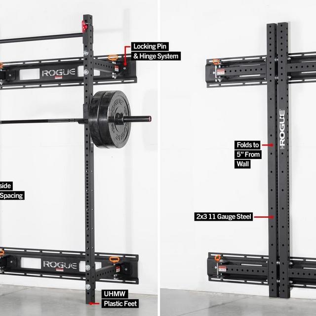 Rogue R-3W Fold Back Wall Mount Rack