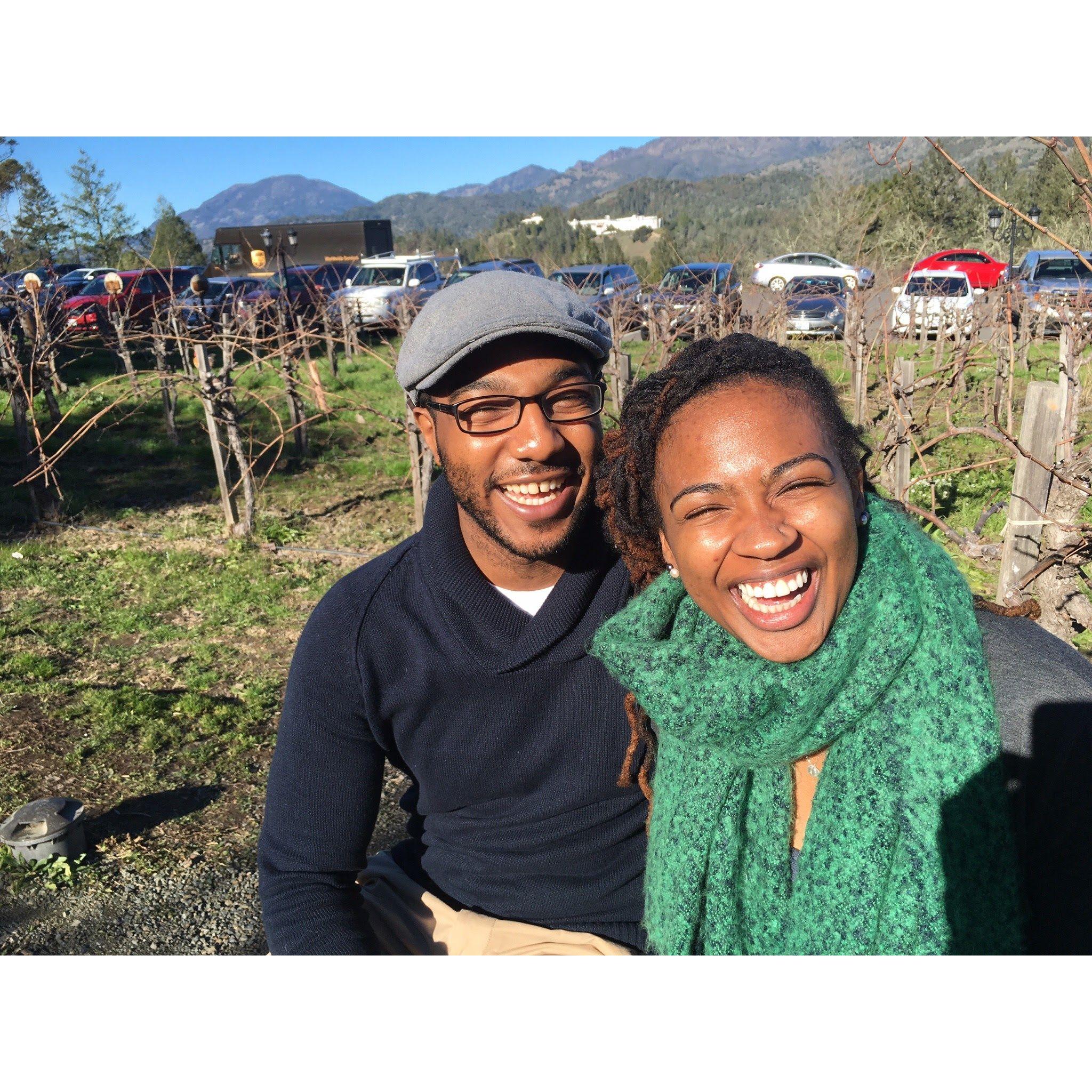 December 2015, Napa: Wine and sunshine.