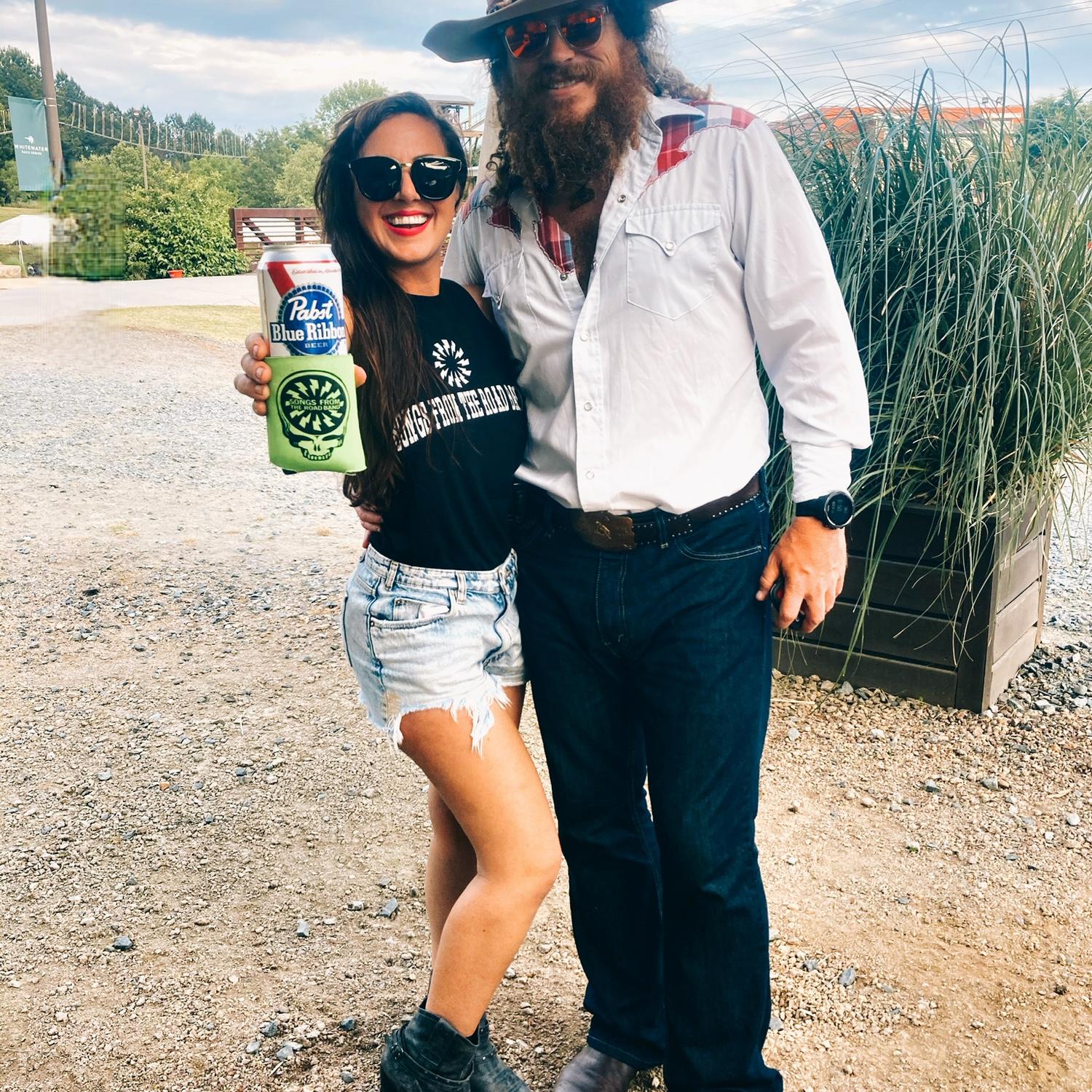The cutest backstage couple