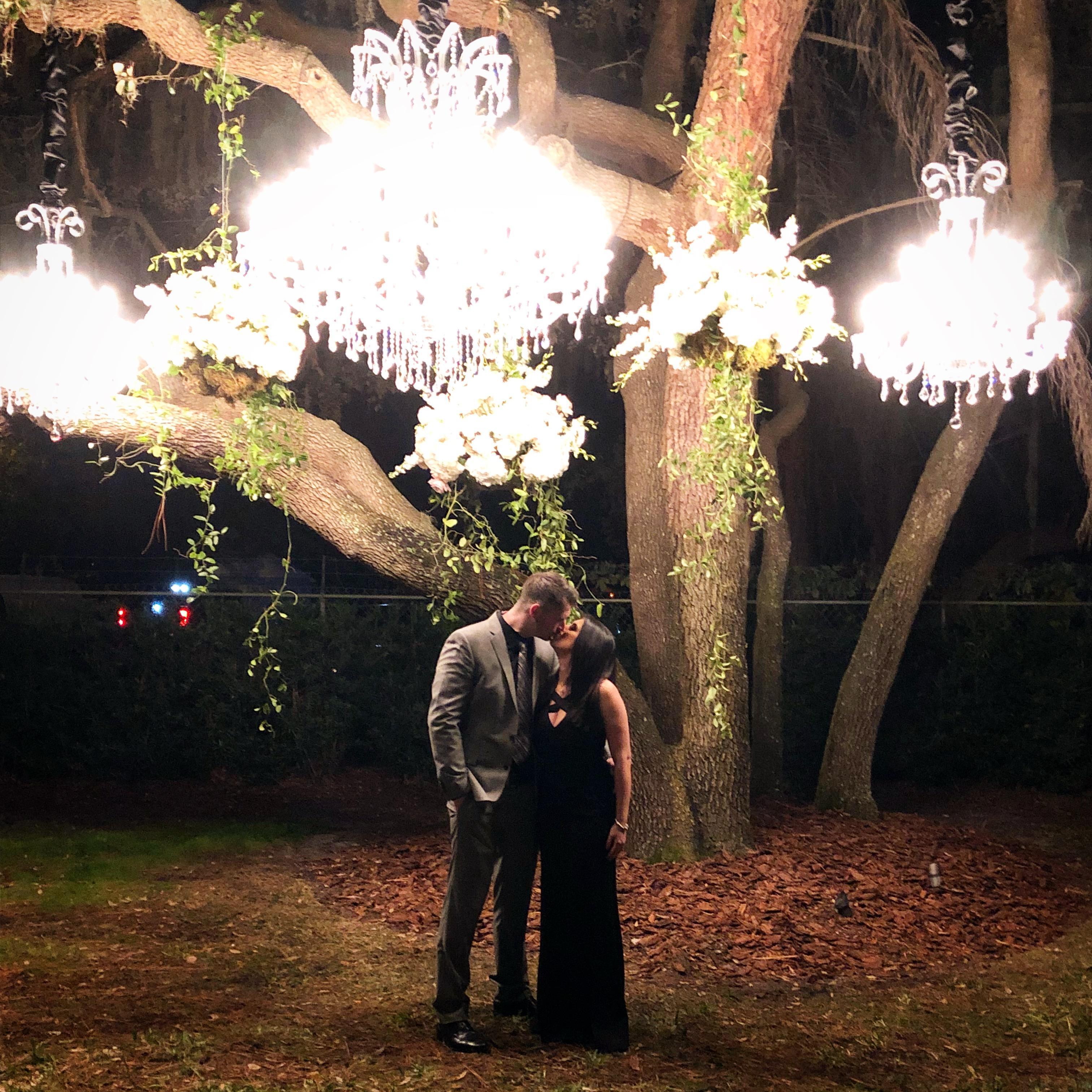 Our FIRST NYE together (not working!) which was also Veronica and Tom's wedding in Odessa!