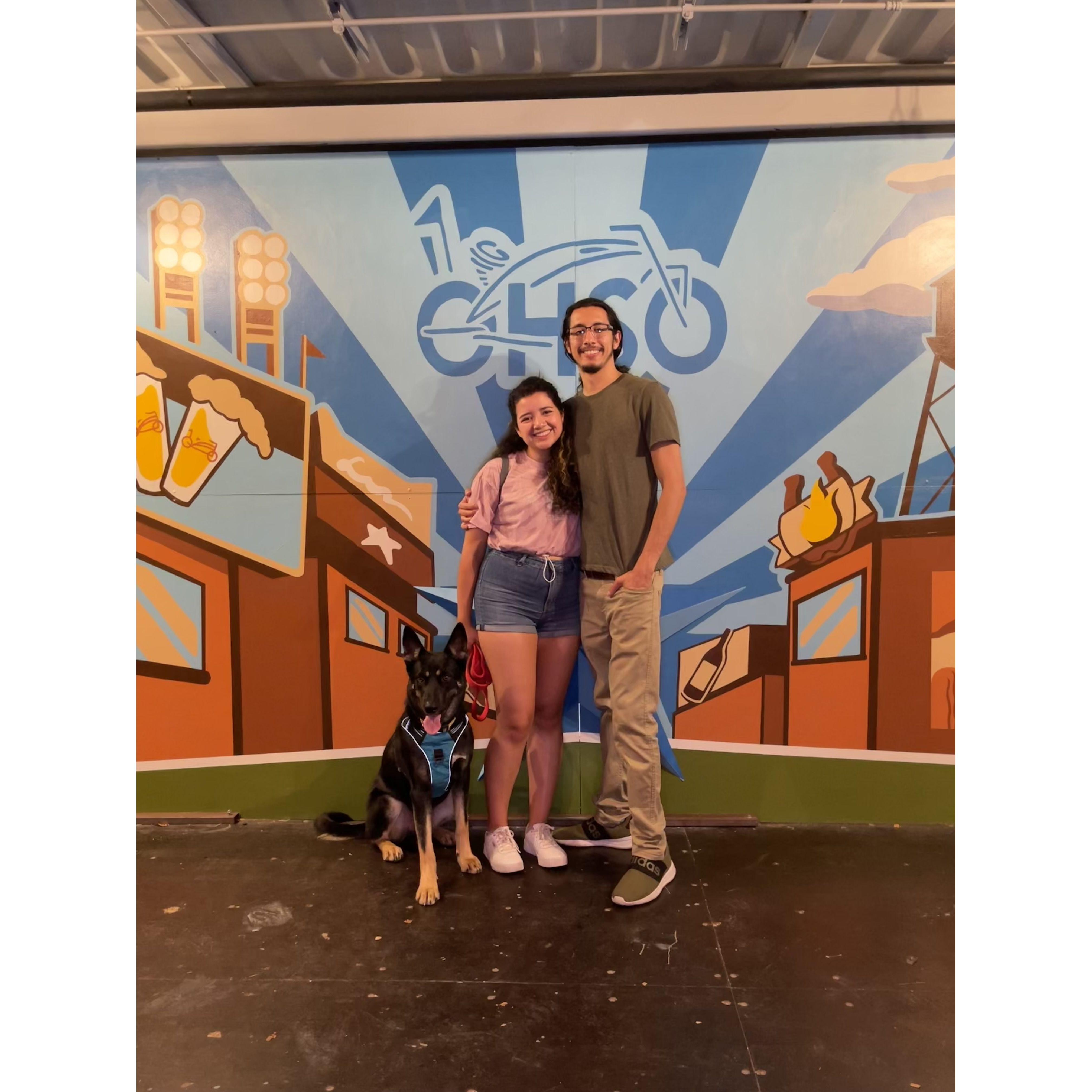 Just a nice night out with the little boy.