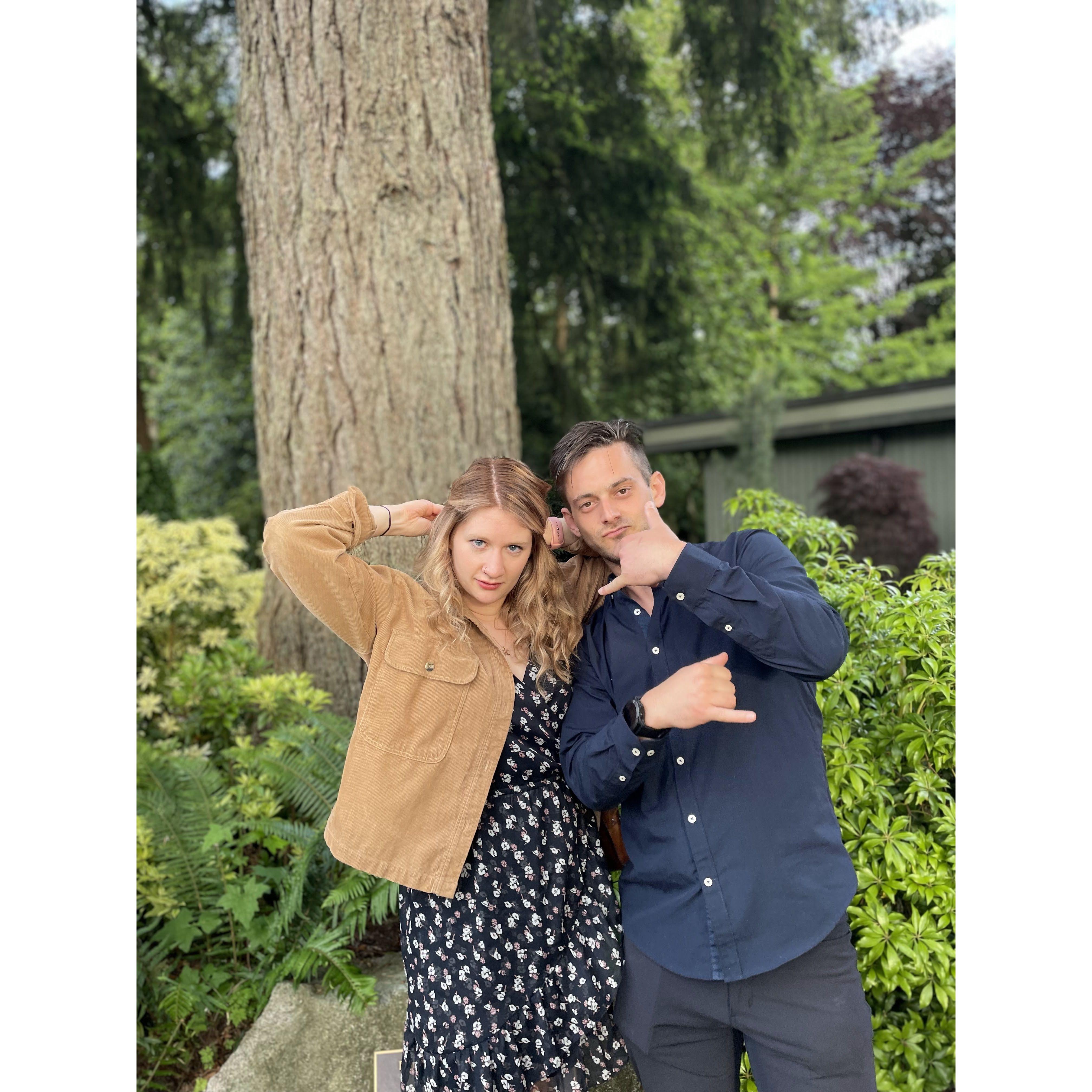 Being cool at Maddie and Farhad's wedding. Langley, BC - June 2022.