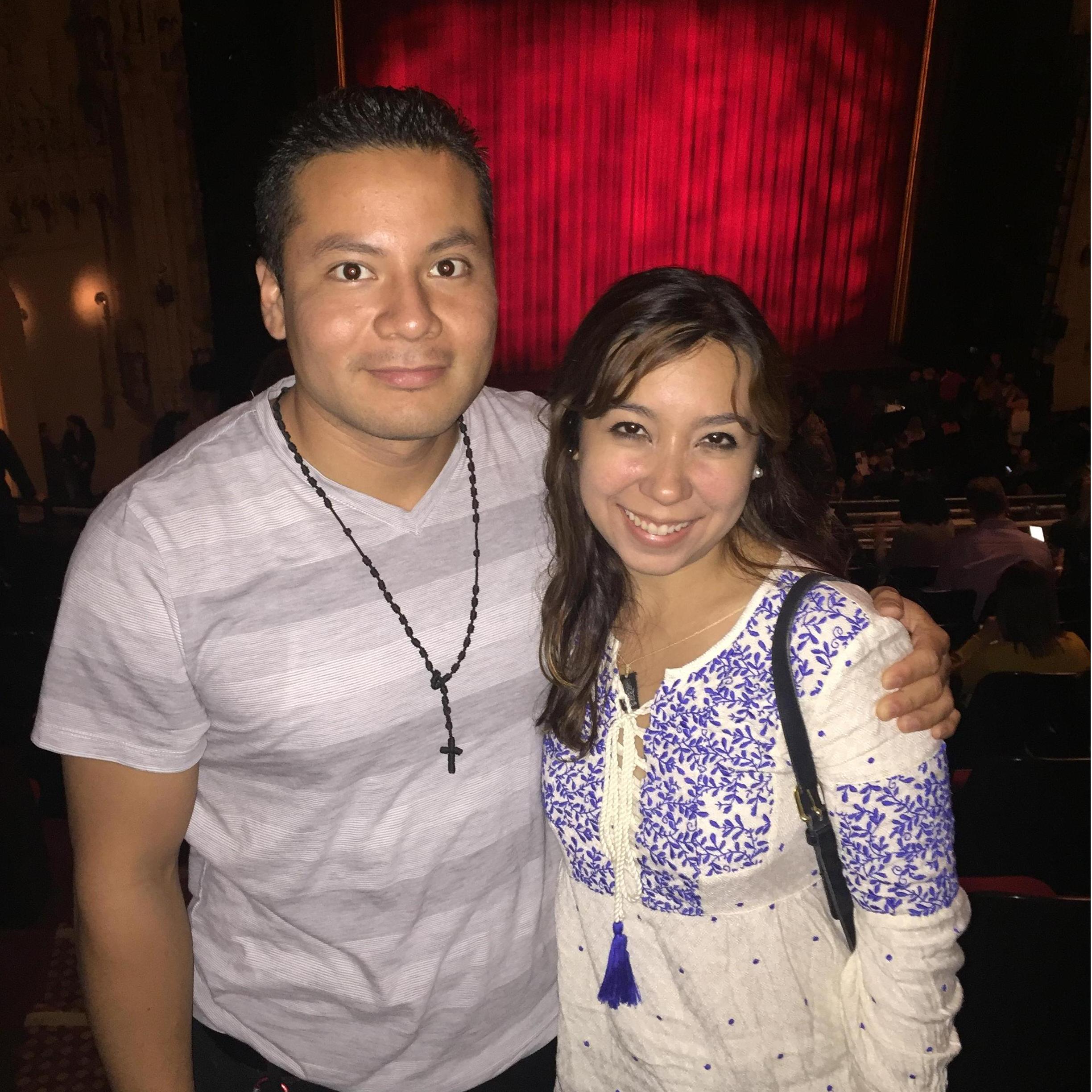 We were just 2 friends watching the live musical of "An American in Paris"