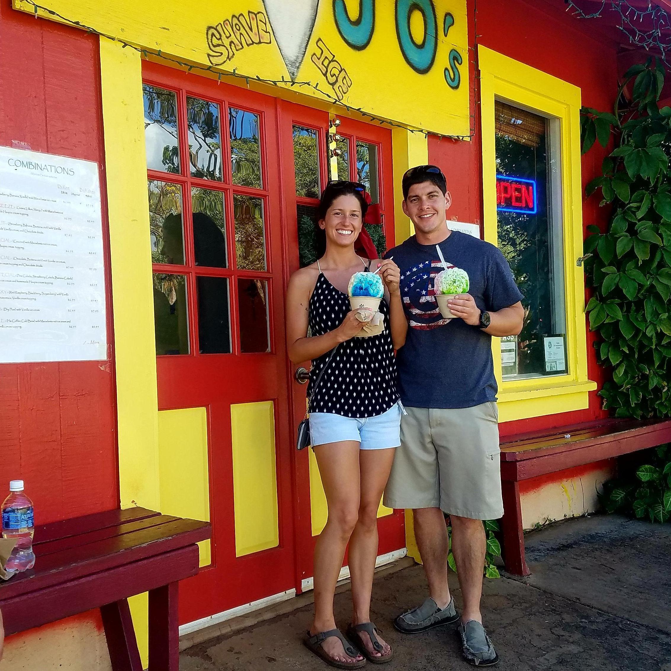 Jo Jo's shaved ice on Kaua'i, Hawaii