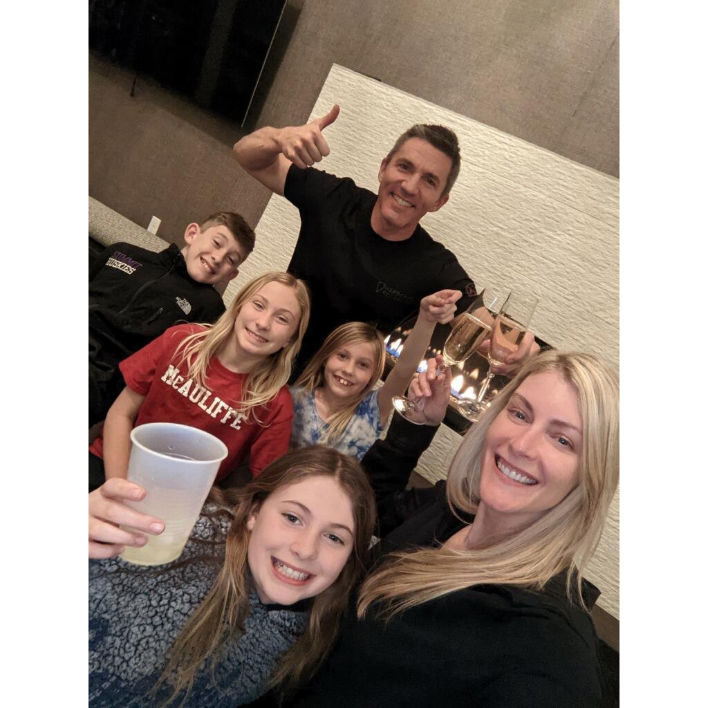 First night in our new home together as a family