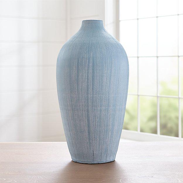 Annisa Light Blue Tall Bottle Vase