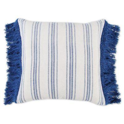 Bee & Willow™ Home with Lauren Liess Striped Square Throw Pillow in Blue