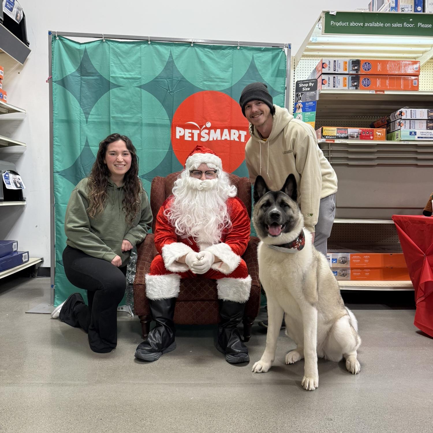 Fenrys got to meet Santa