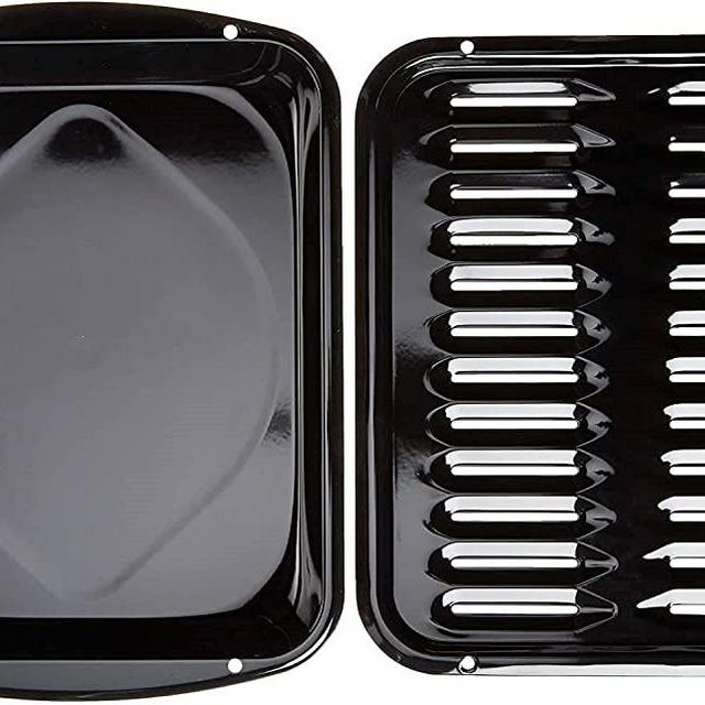 Replacement for Whirlpool 4396923 Broiler Pan and Rack set 17 x 13 Inch