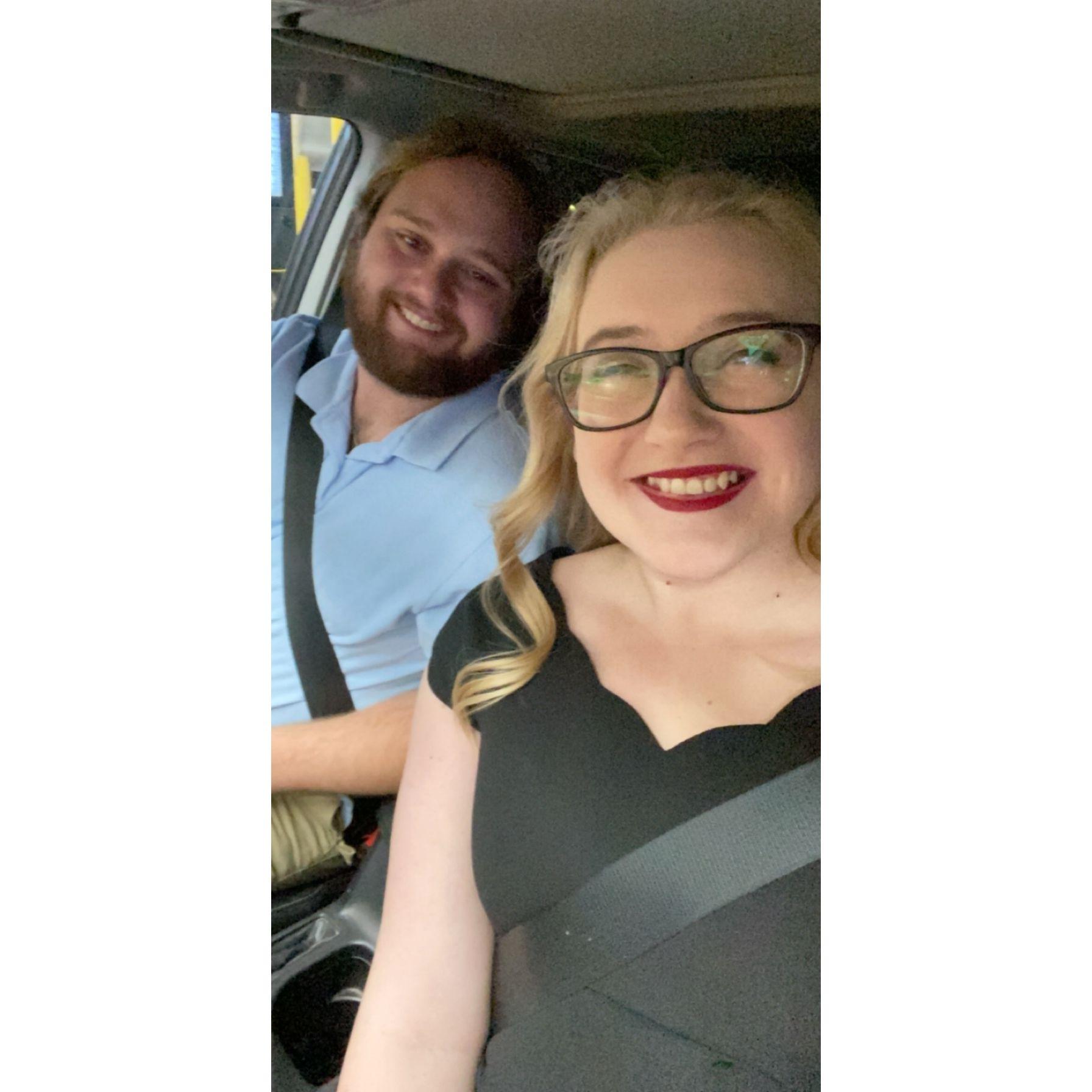 Our first wedding we attended together.
