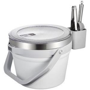 COKTIK 7L Vacuum Insulated Ice Bucket in Milk White