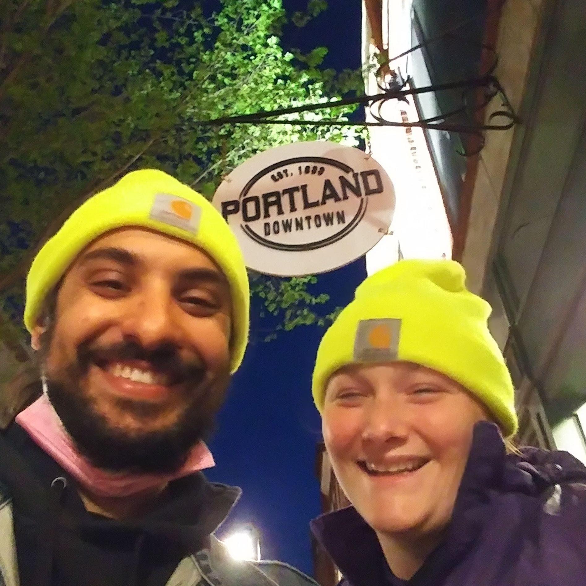 We got engaged in Portland, ME