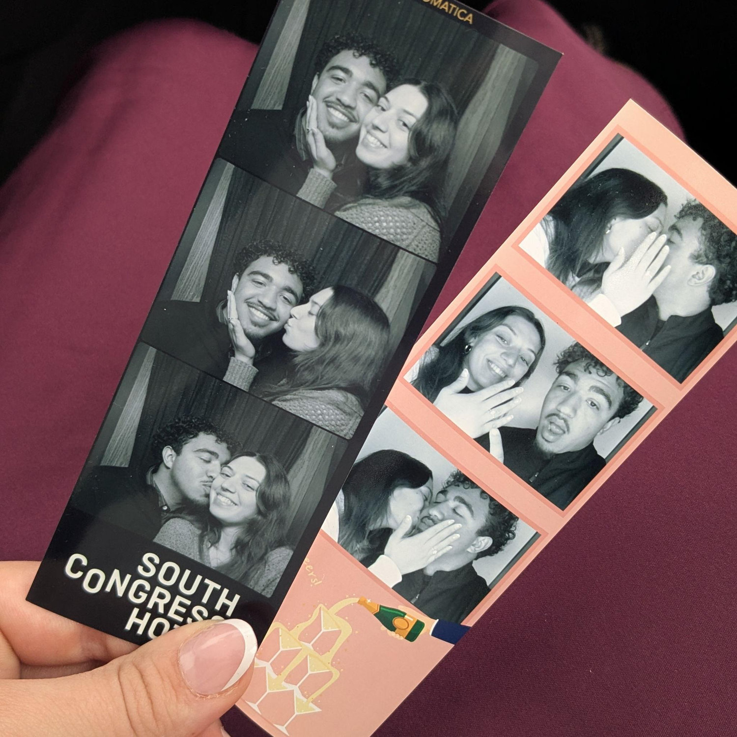 And photo strips commemorating being fiances!