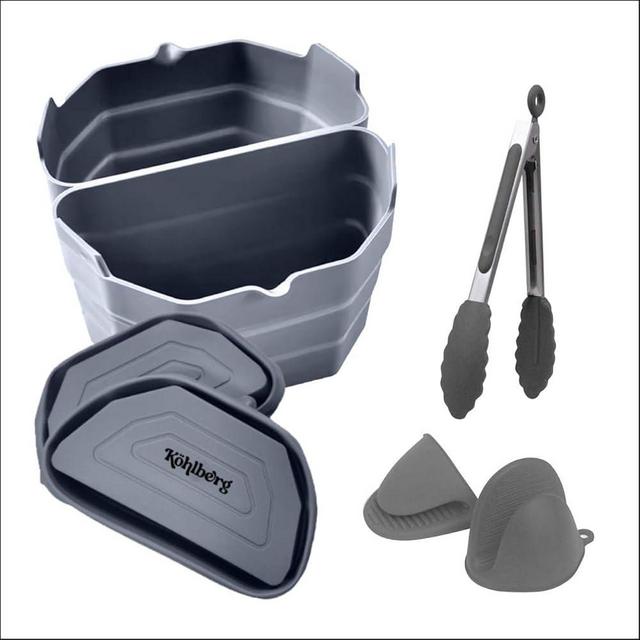 KOHLBERG HOME Slow Cooker Divider Liners - Reusable, BPA-Free, Heat-Resistant Liners for Easy Cleanup - Essential Kitchen Accessories for Multi-Recipe Cooking