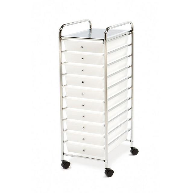 Seville Classics 10-Drawer Organizer Cart