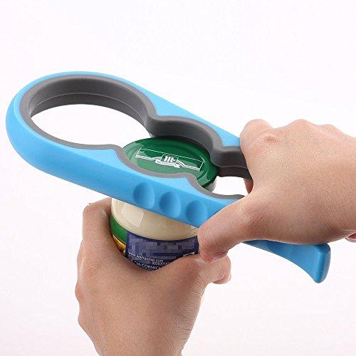 Bloss Anti-skid Jar Opener Jar Lid Remover Rubber Can Opener Kitchen Grippers To Remove Stubborn Lids, Caps and Bottles Great Kitchen Gadgets For Small Hands or Seniors,Blue