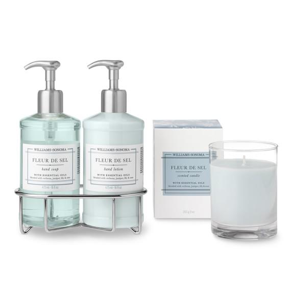 Williams Sonoma Fleur De Sel Hand Soap & Lotion, Deluxe 6-Piece Set