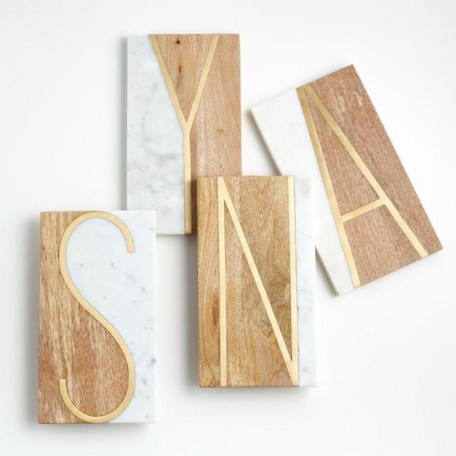 "B" Monogrammed Serving Board