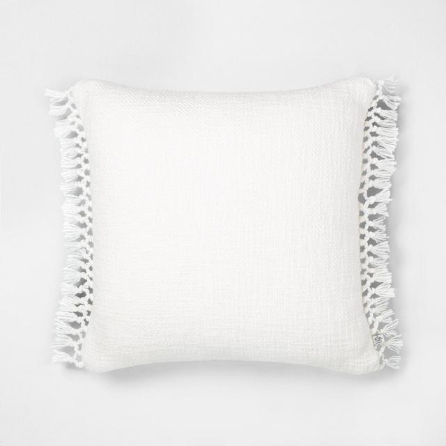 Knotted Fringe Pillow - Hearth & Hand™ with Magnolia