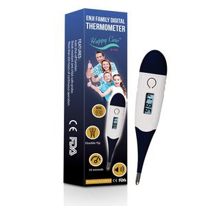 Best FDA Fast 10 sec reading digital medical thermometer for oral, rectal, axillary armpit underarm body temperature by Enji, clinical detecting fever in infant, babies children adults and pets, gifty