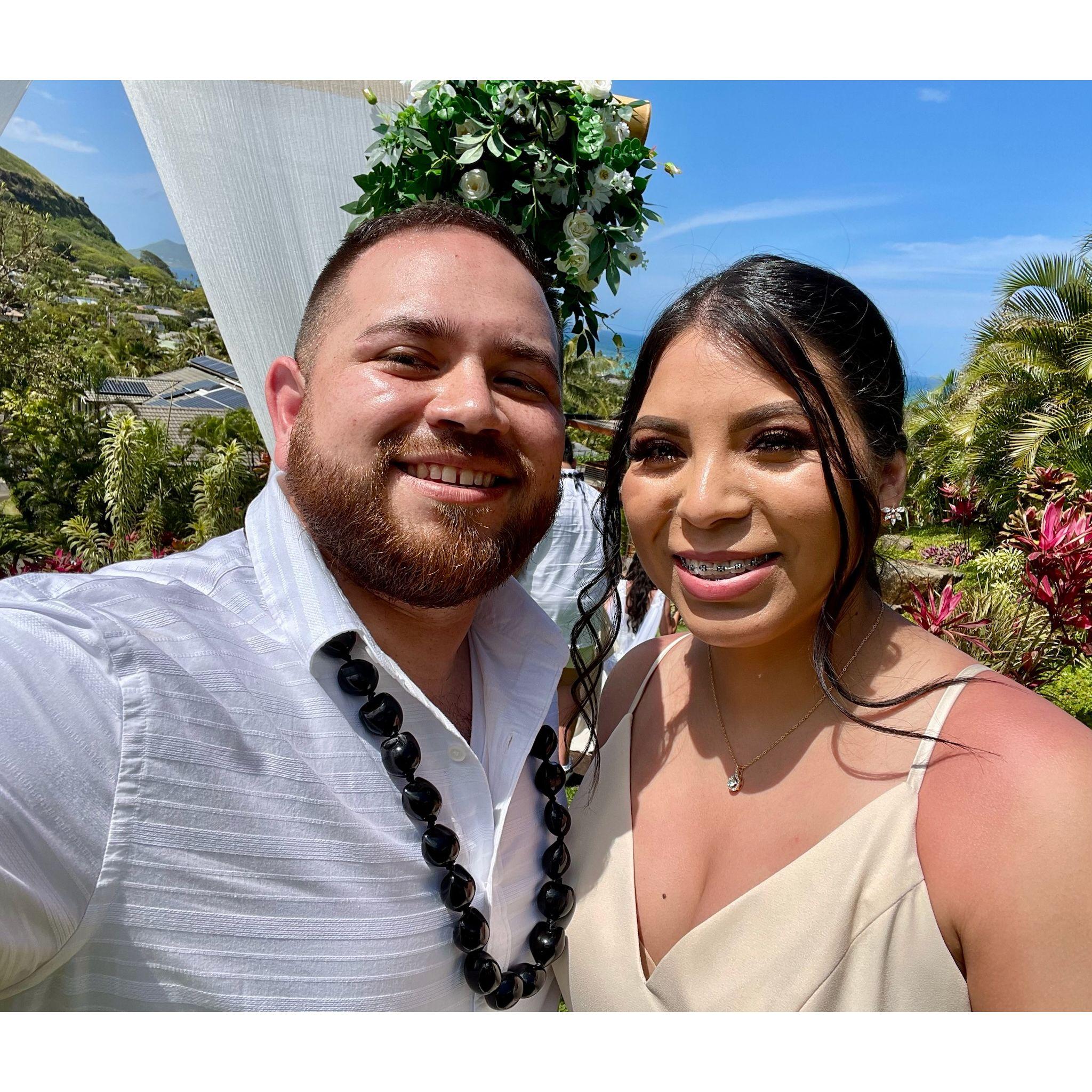 at Margaret-Ann and Adrian's Wedding. Oahu, HI