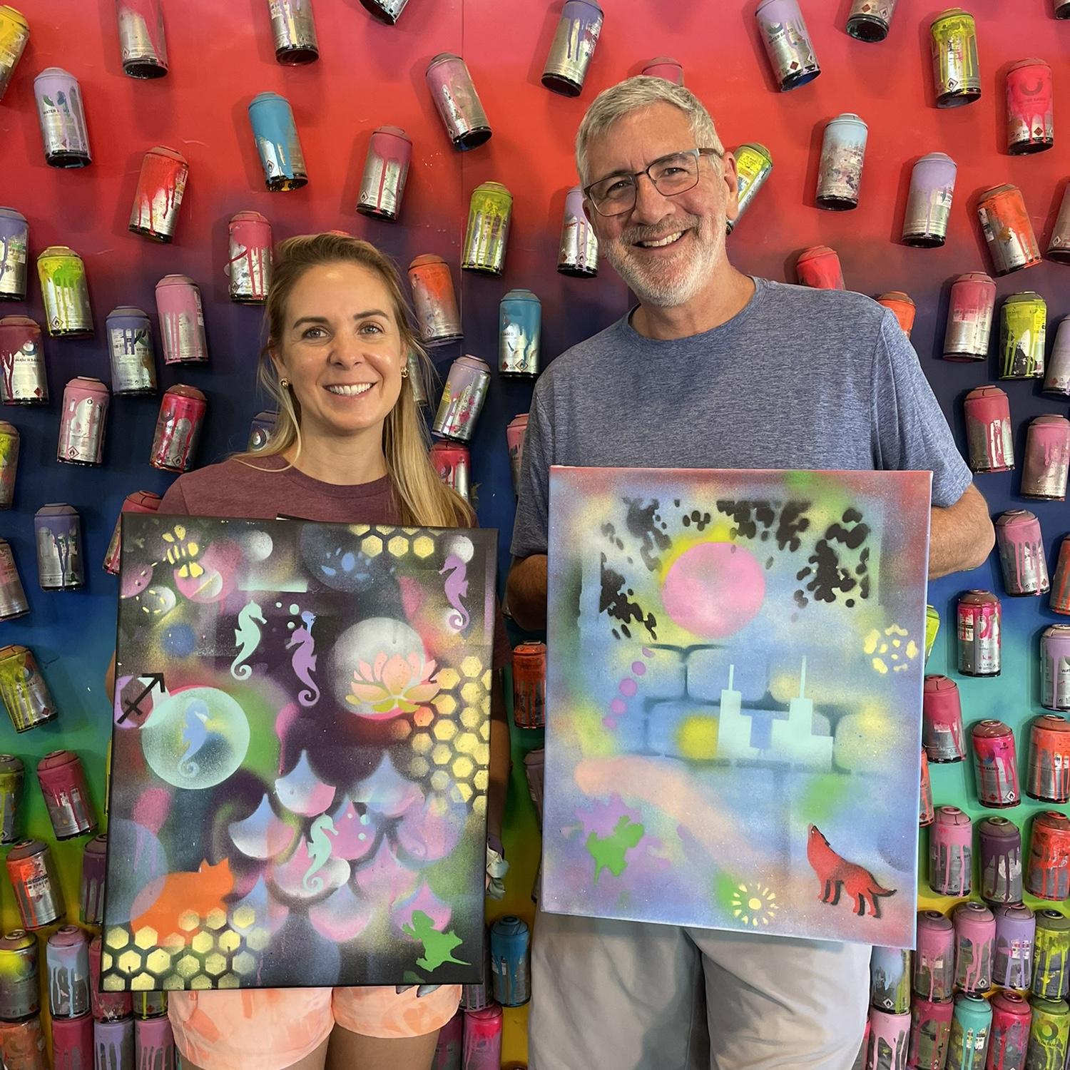 Spray paint date!