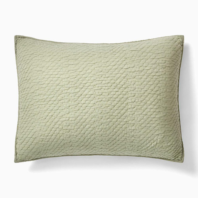 Reflections Matelasse Standard Sham, Celadon