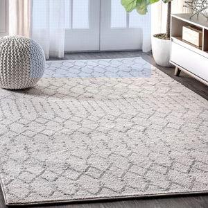 Diamond 8 ft. x 10 ft. Area-Rug, Cream/Grey