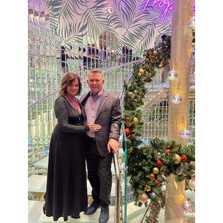 Elegant and festive, pre-Christmas aboard the Carnival Celebration.