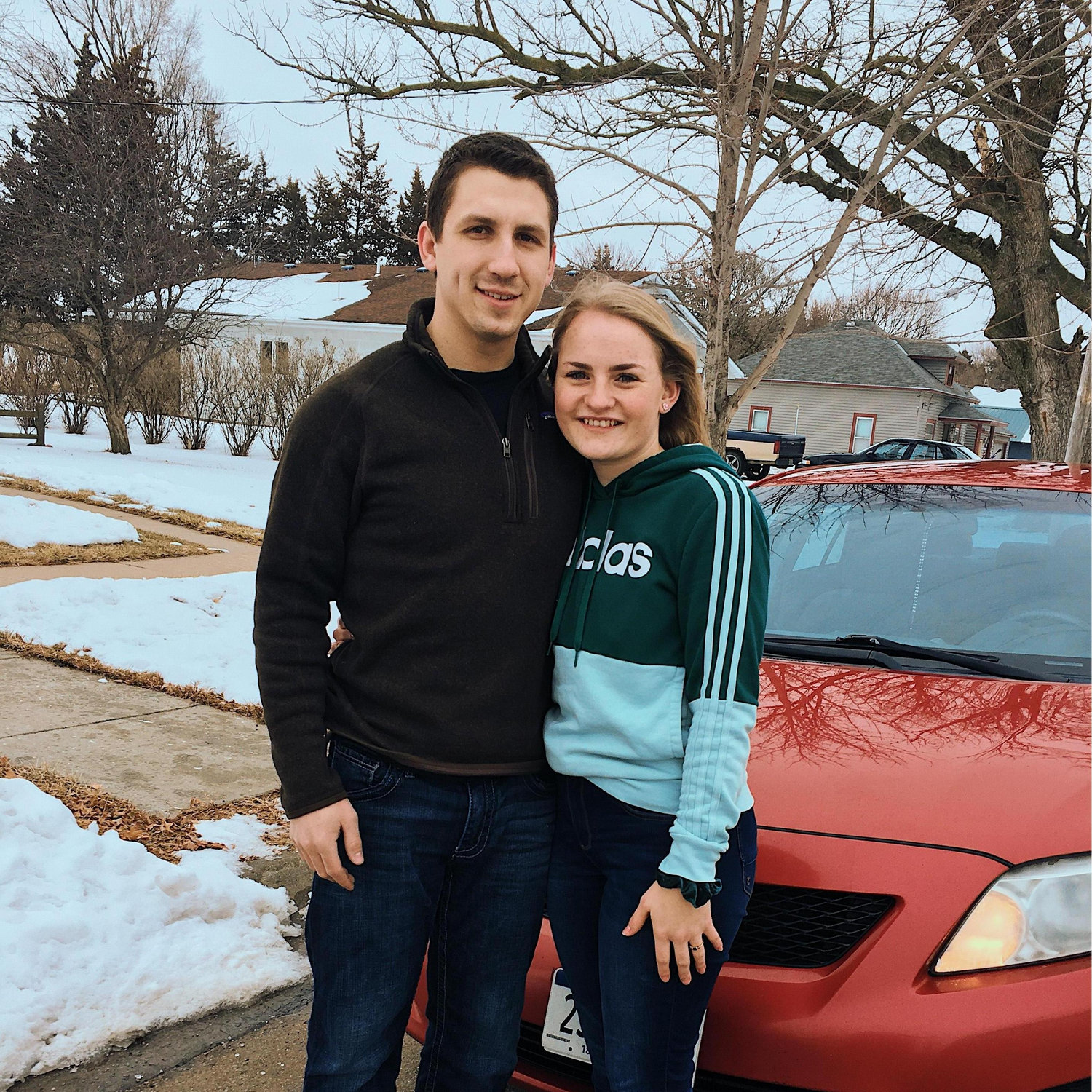 The day I moved to KS to start my job with Justice For All. He drove all the way there and helped me move in!