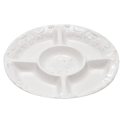Certified International Firenze Ivory 5-Section Chip and Dip (15.25")