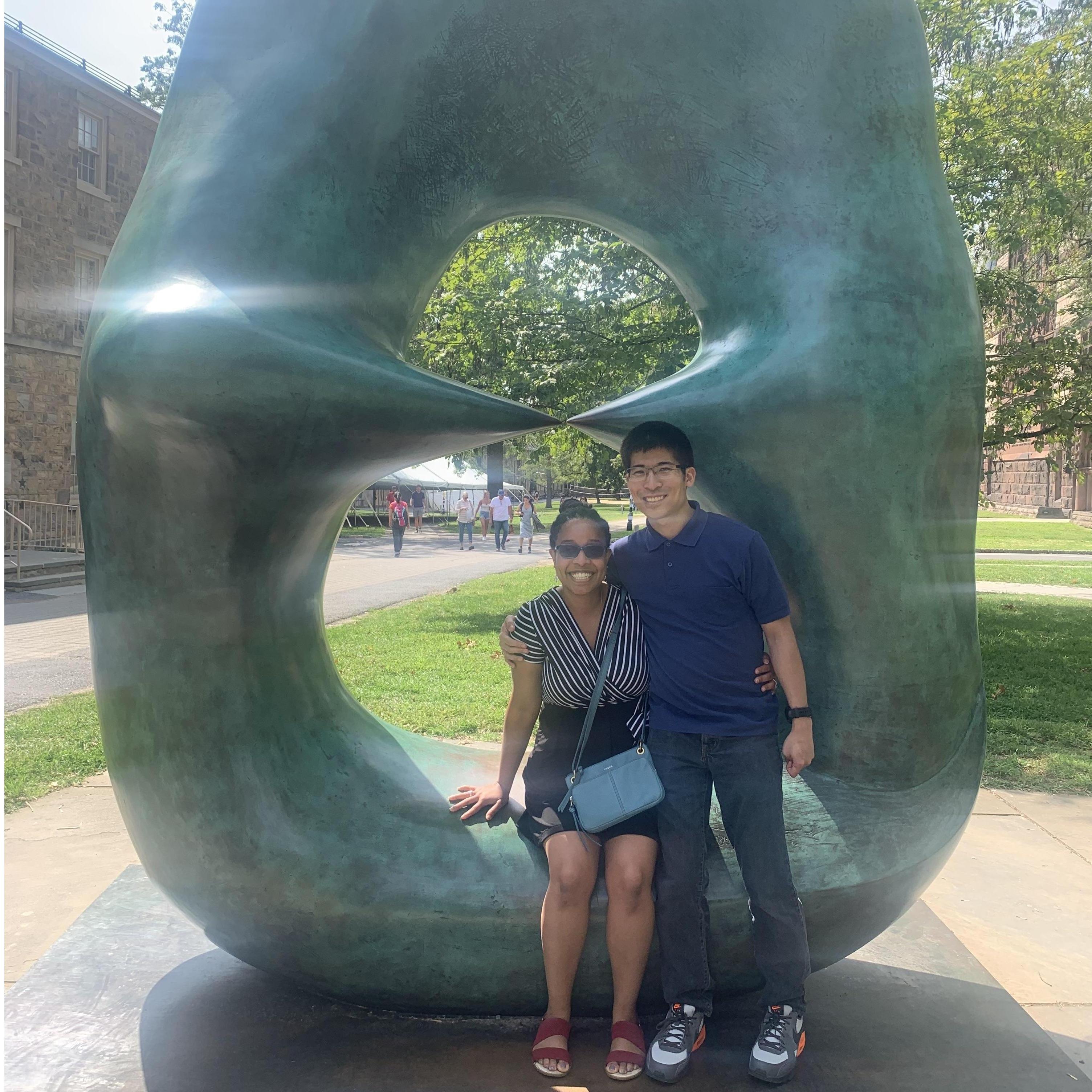 Hanging out on Princeton campus