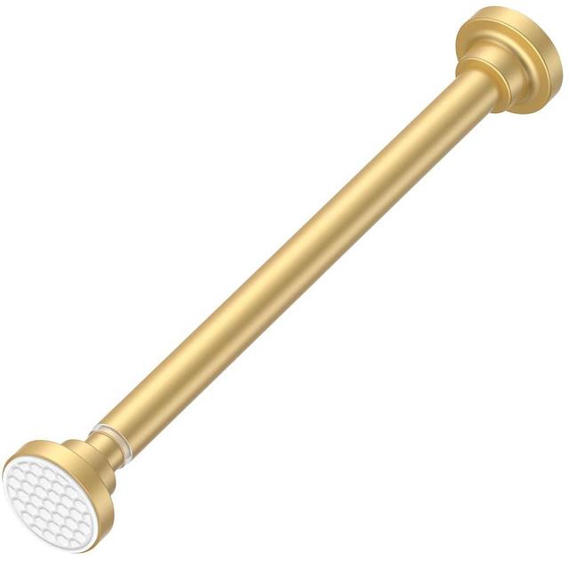 AIZESI Small Tension Rod 18 To 27 Inch，1 - Inch Diameter Gold Tension Curtain Rod Small Tension Rod No Drilling, Anti - Slip, Anti - Rust Short Tension Rod