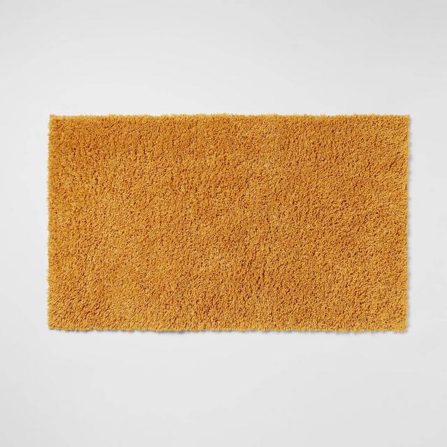20"x34" Antimicrobial Bath Rug Gold - Total Fresh