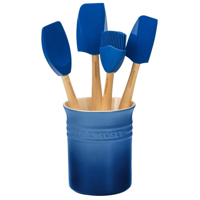 Le Creuset 5-Piece Utensils Set with Crock, Marseille