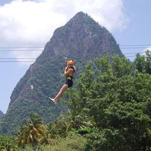 Honeymoon - Zipline in St. Lucia