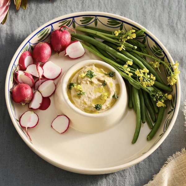 Leafy Vine Stoneware Chip + Dip