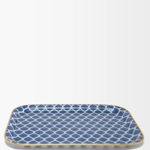 Les Ottomans - Ikat-print Tray