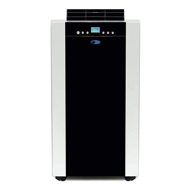 Whynter ARC-14SH 14,000 BTU Dual Hose Portable Air Conditioner, Dehumidifier, Fan & Heater with Activated Carbon Filter plus Storage bag, Platinum And Black|Black