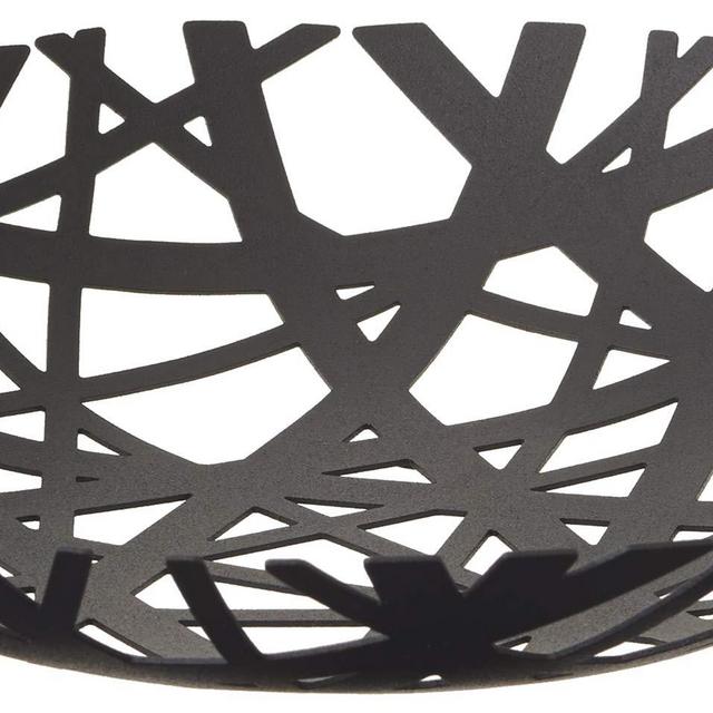 Yamazaki Home Shallow Fruit Bowl, One Size, Black